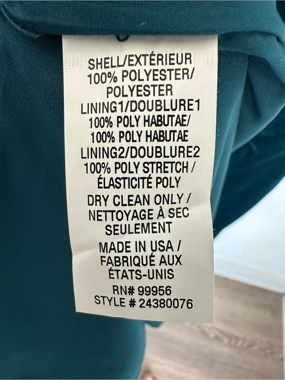 Shoshanna Grover blue green velvet one shoulder draped midi dress size 6 NWT - Picture 11 of 15